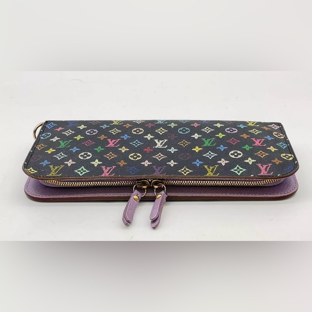 Auth Louis Vuitton Monogram Multicolor Portefeuille Insolite Wallet W/B - Picture 6 of 17
